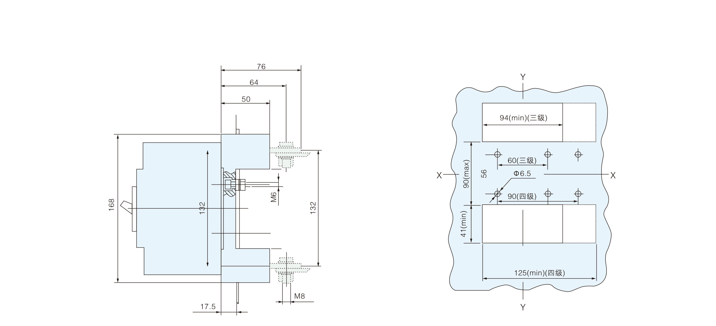 Dimensiones de MCCB